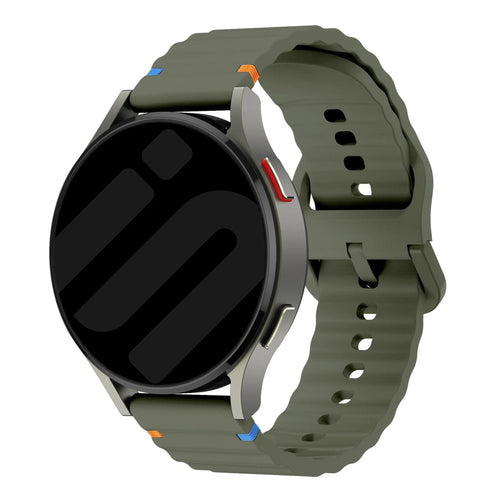 Coros Apex 2 Wave Silicone Strap (Army Green)