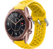 Bracelet silicone avec trous Samsung Galaxy Watch 3 41mm (jaune)