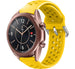 Samsung Galaxy Watch 3 - 41mm siliconen bandje met gaatjes (geel)