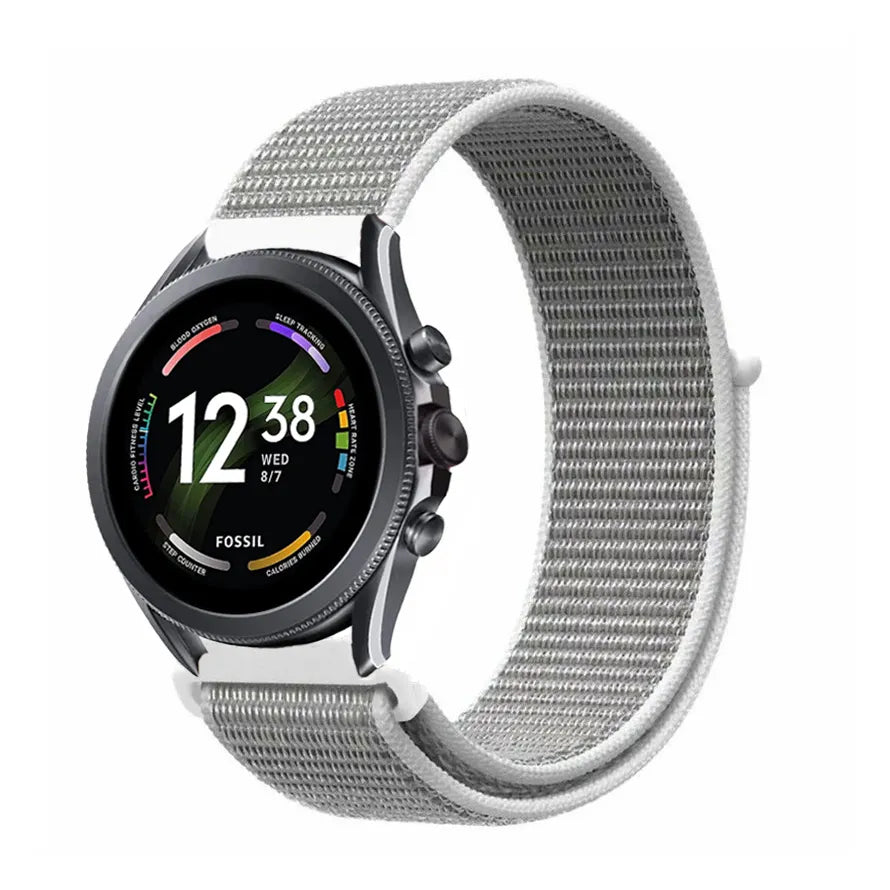 bandje-voor-fossil-gen-6-44mm-nylon-zeeschelp