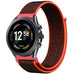 Correa nylon Fossil Gen 6 - 44 mm (negro/naranja)