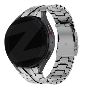 Bandz Samsung Galaxy Watch 6 40mm stalen band 'Iron' (zilver)