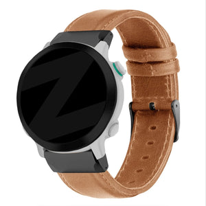 Bandz Garmin Forerunner 745 Leather Strap (Brown)