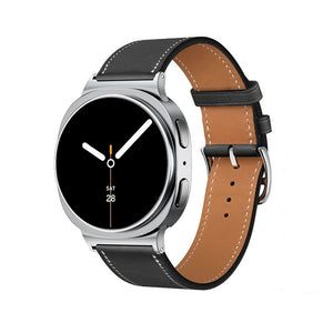 Bracelet cuir classique Samsung Galaxy Watch 8 - 40mm (noir)