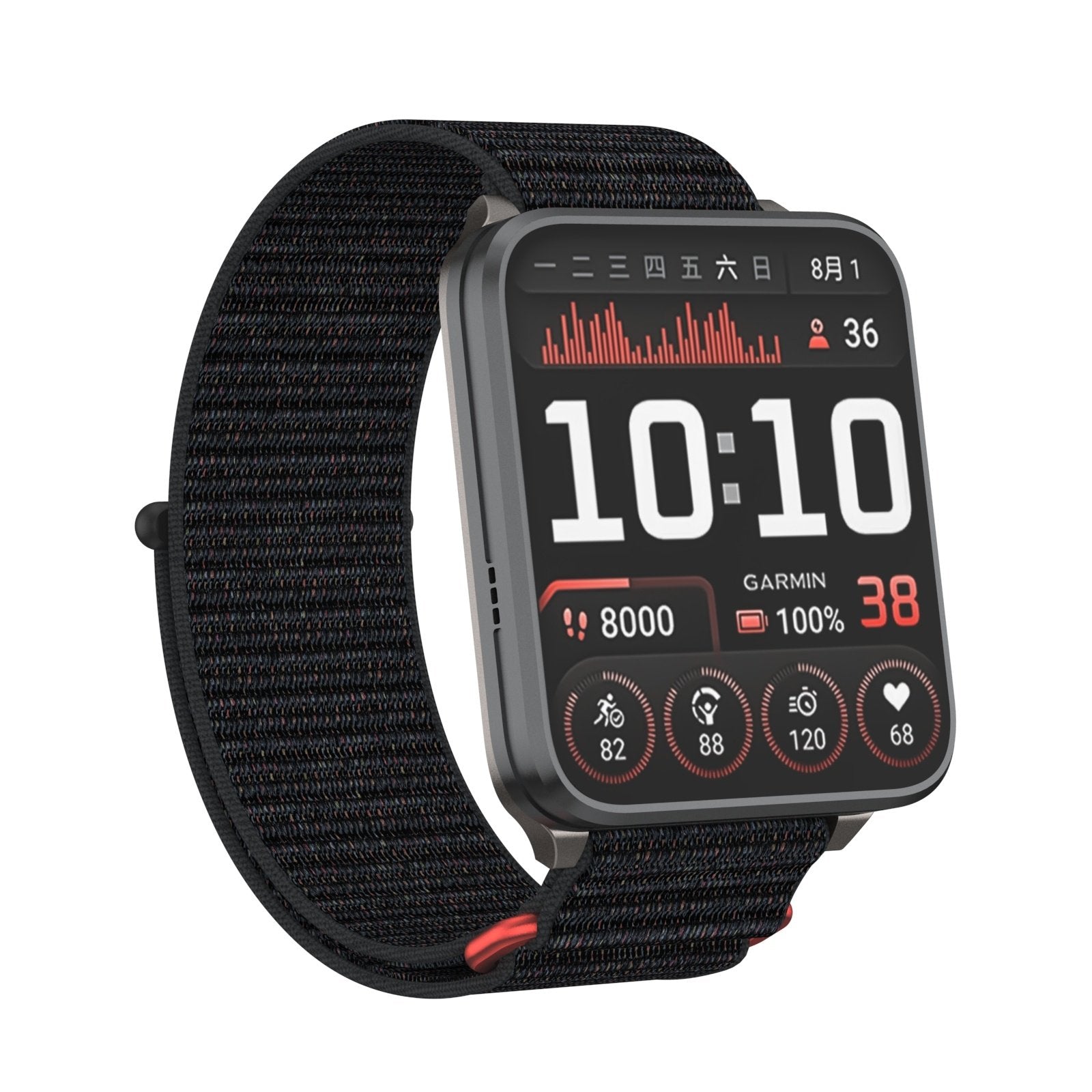 Correa nylon Garmin Venu X1 (negro)