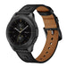 Bracelet cuir vissé Polar Ignite (noir)