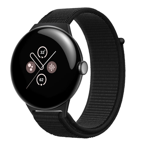 Google Pixel Watch 5 - 45mm Nylon Strap (Black)