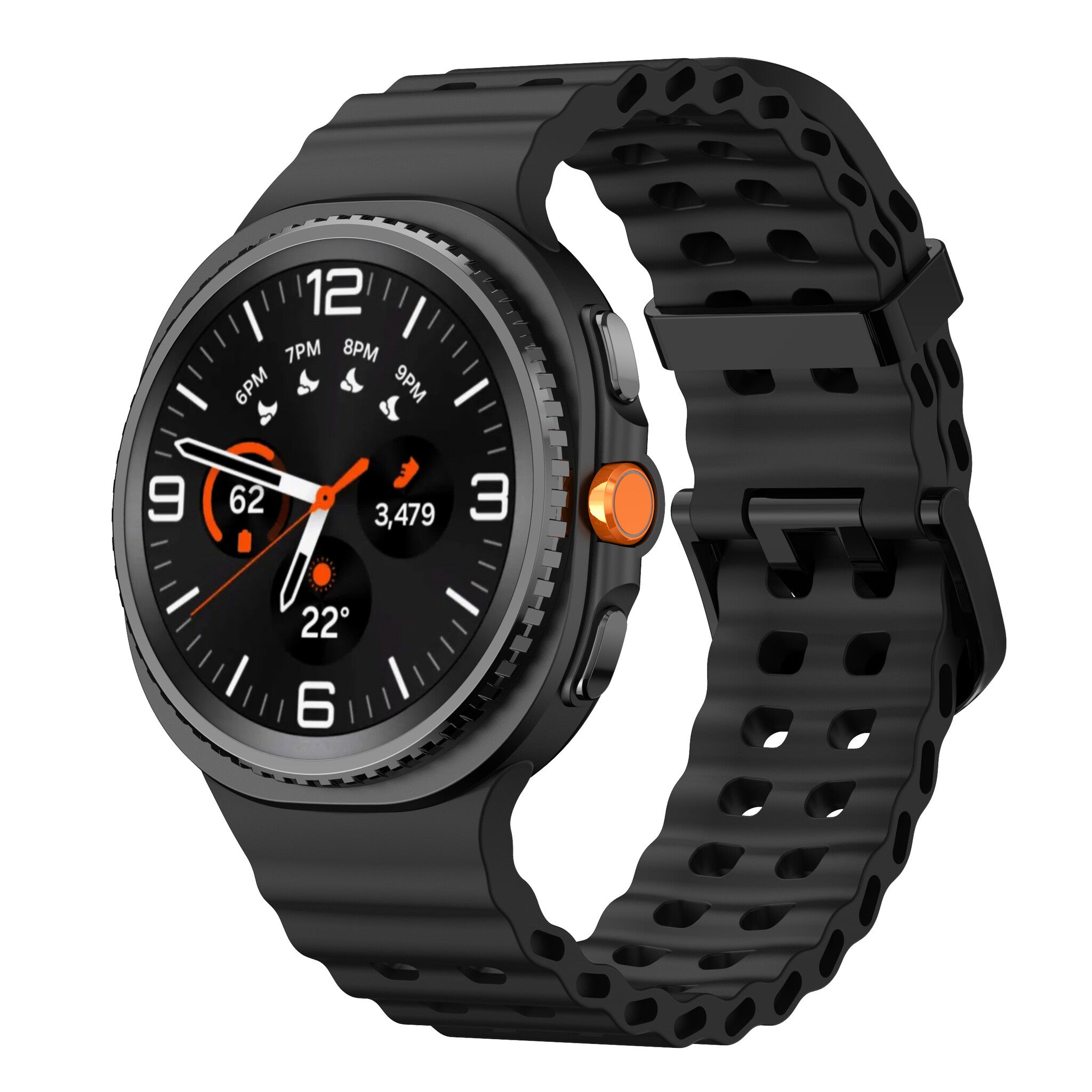 Samsung Galaxy Watch 8 - 44mm Ocean Armband (Schwarz)