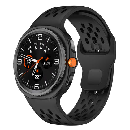 Samsung Galaxy Watch 9 - 44mm siliconen air bandje (zwart)