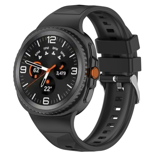 Samsung Galaxy Watch 8 - 44mm Diamond Silicone Strap (Black)