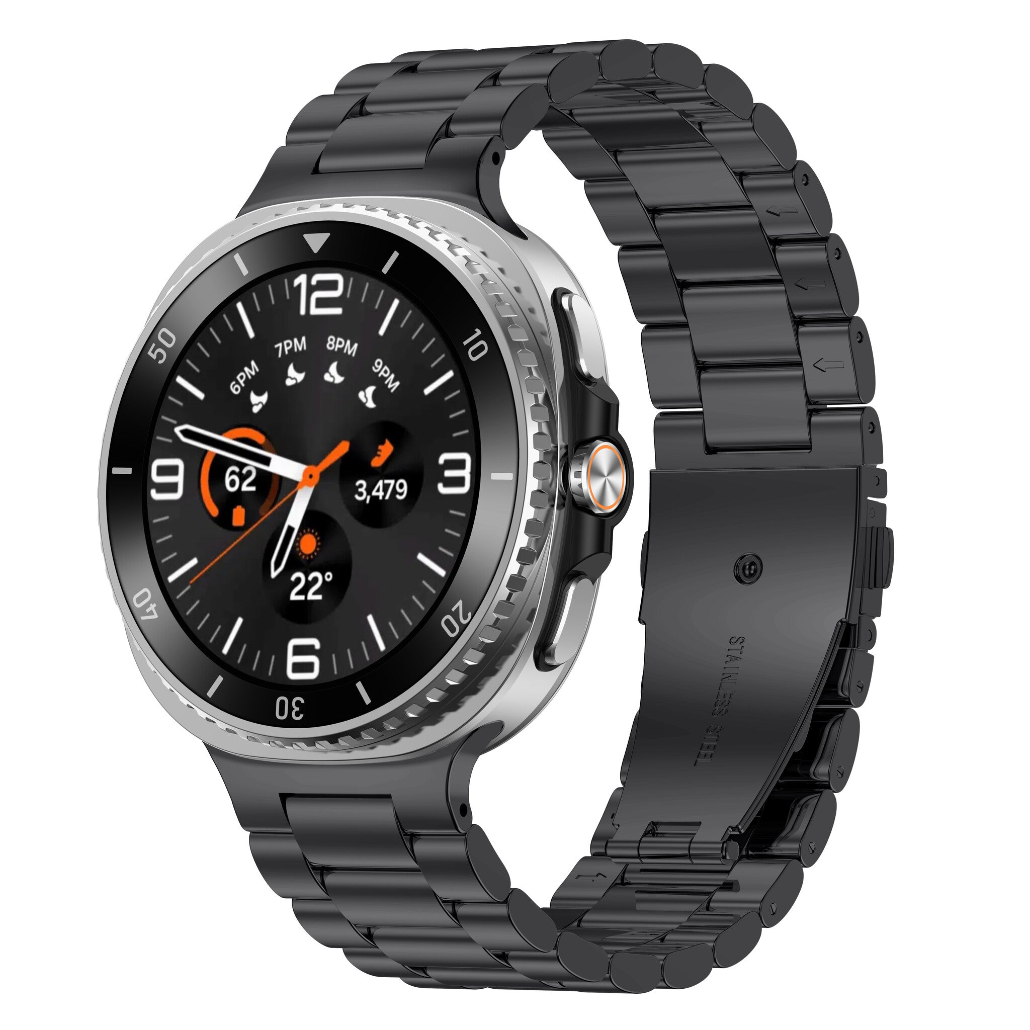 Samsung Galaxy Watch 9 - 40mm Steel Strap (Black)
