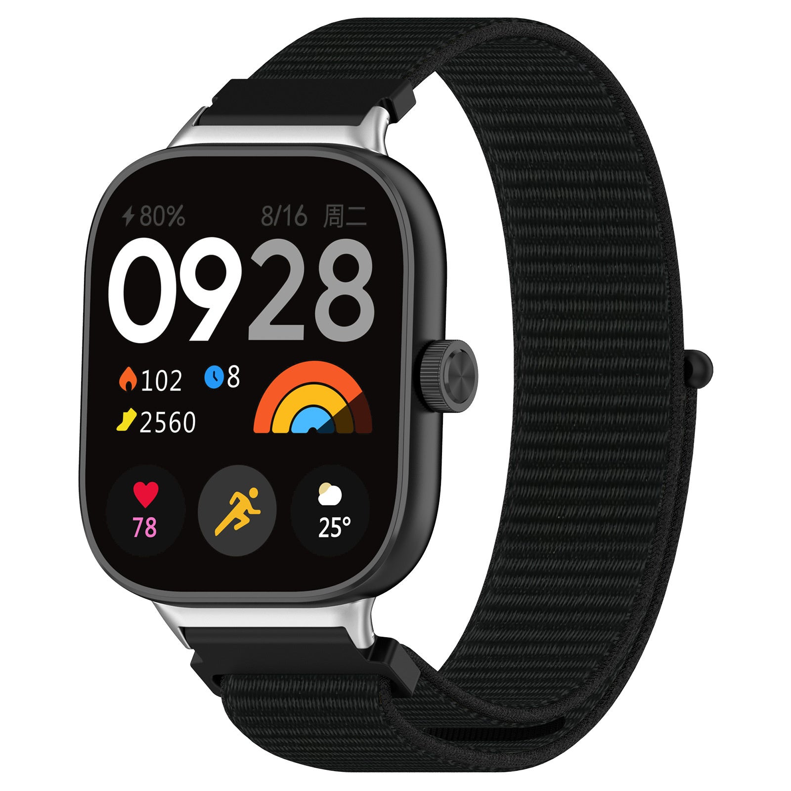 Bracelet nylon Xiaomi Smart Band 10 Pro (noir)
