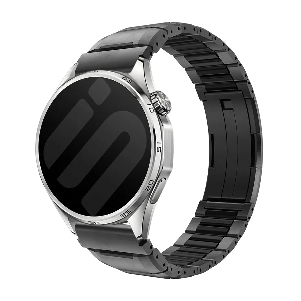 Gard Pro Health Smartwatch 3 - 48mm 'One Push' Steel Hybrid Strap (Black)