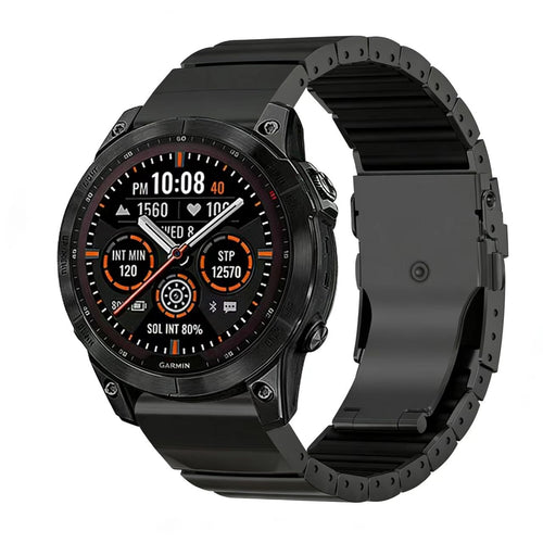 Bracelet titane hybride Garmin Instinct E - 45mm (noir)