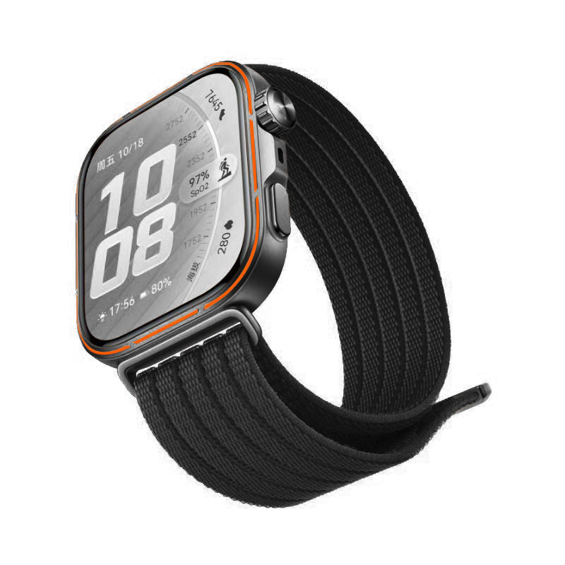 Huawei Watch Fit 5 Pro ultradunne nylon band (zwart)