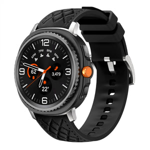 Bracelet cuir hybride diamond Samsung Galaxy Watch 9 - 40mm (noir)