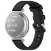 Pebble Round 2 - 14mm Klassisches Silikonarmband (Schwarz)