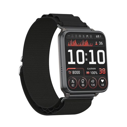 Bracelet nylon Alpine universel 24mm (noir)