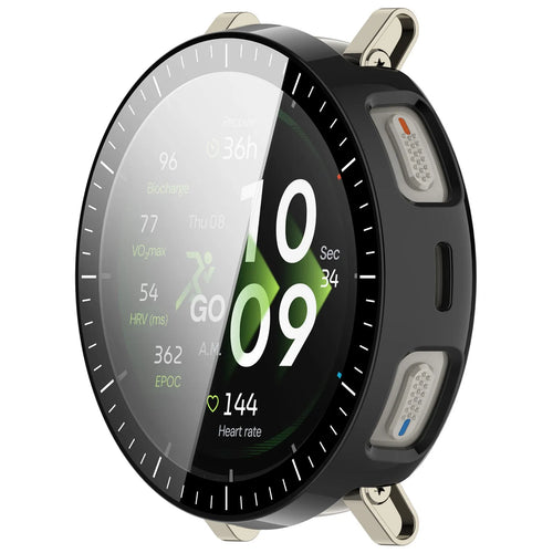 Amazfit Active 3 Premium PC Hülle mit Glas (Schwarz)