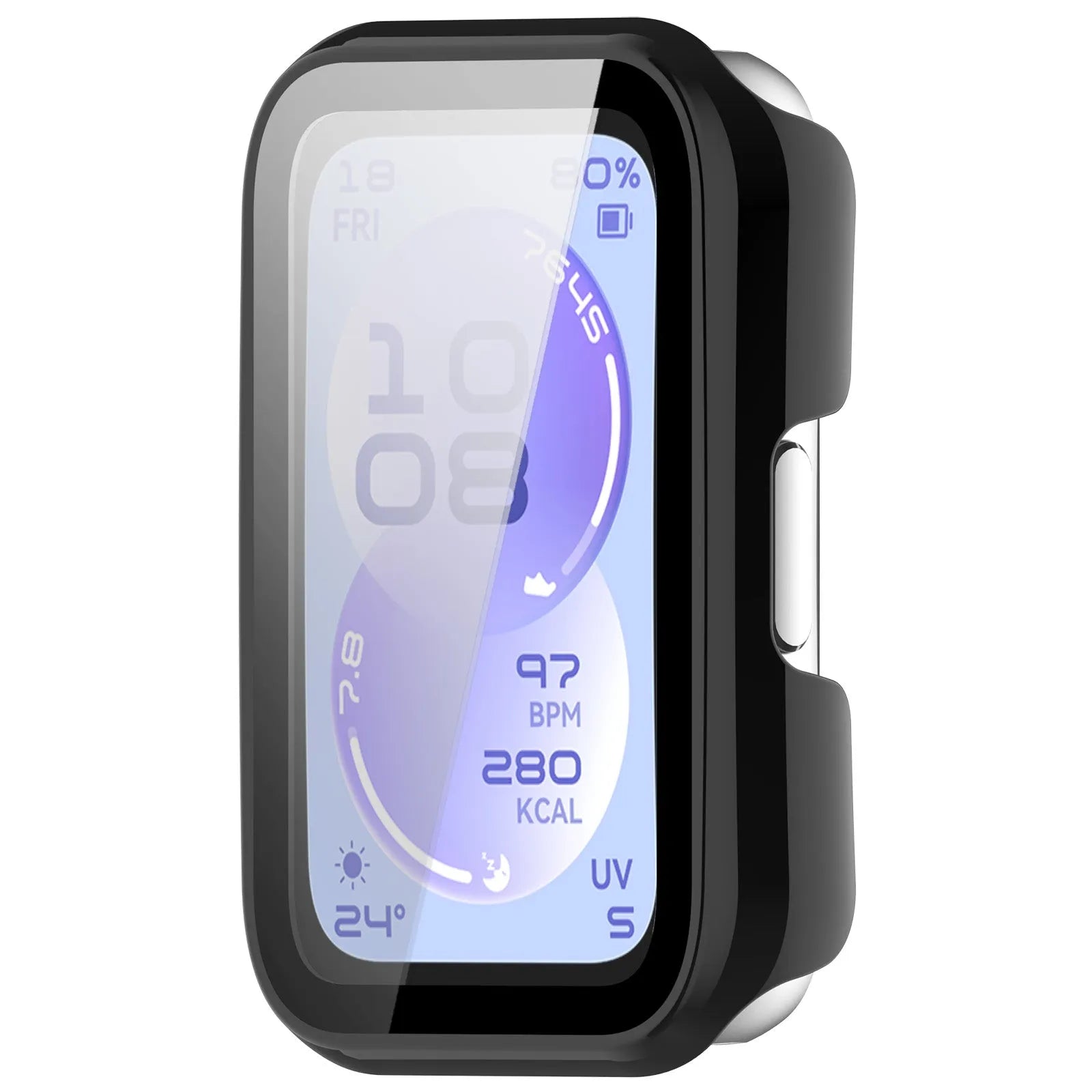 Huawei Band 11 PC case met glas (zwart)