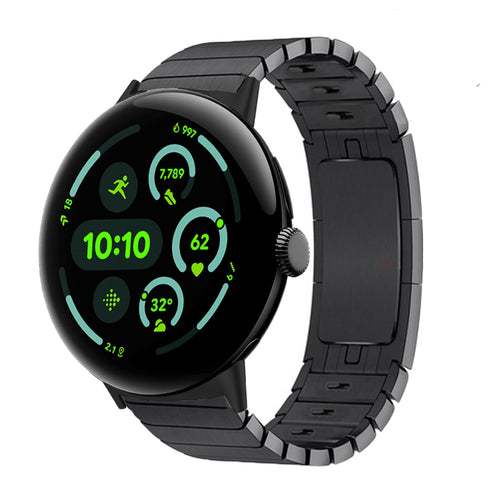 Google Pixel Watch 5 - 45mm Premium Metal Link Strap (Black)