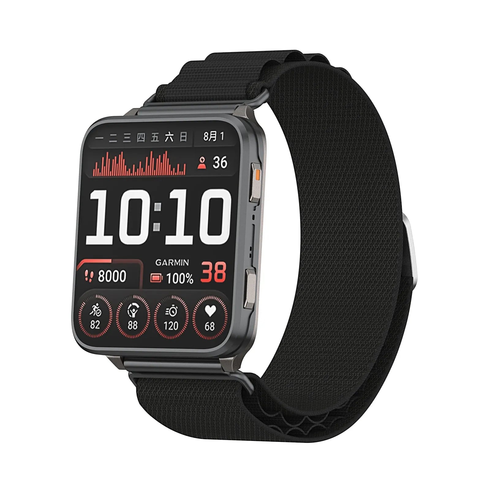 TicWatch Pro 5 Enduro Alpine Nylonarmband (Schwarz)