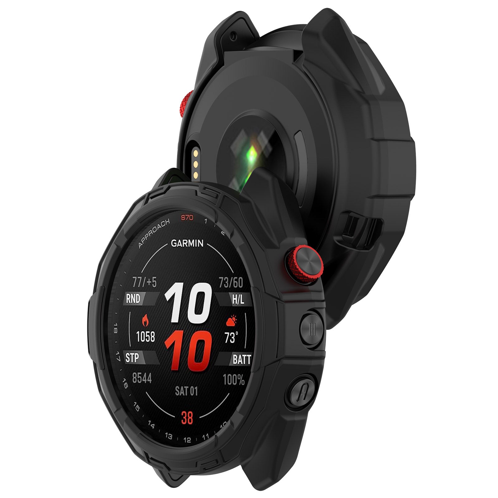 Garmin Approach S70 - 47mm Robuste TPU-Hülle (Schwarz)