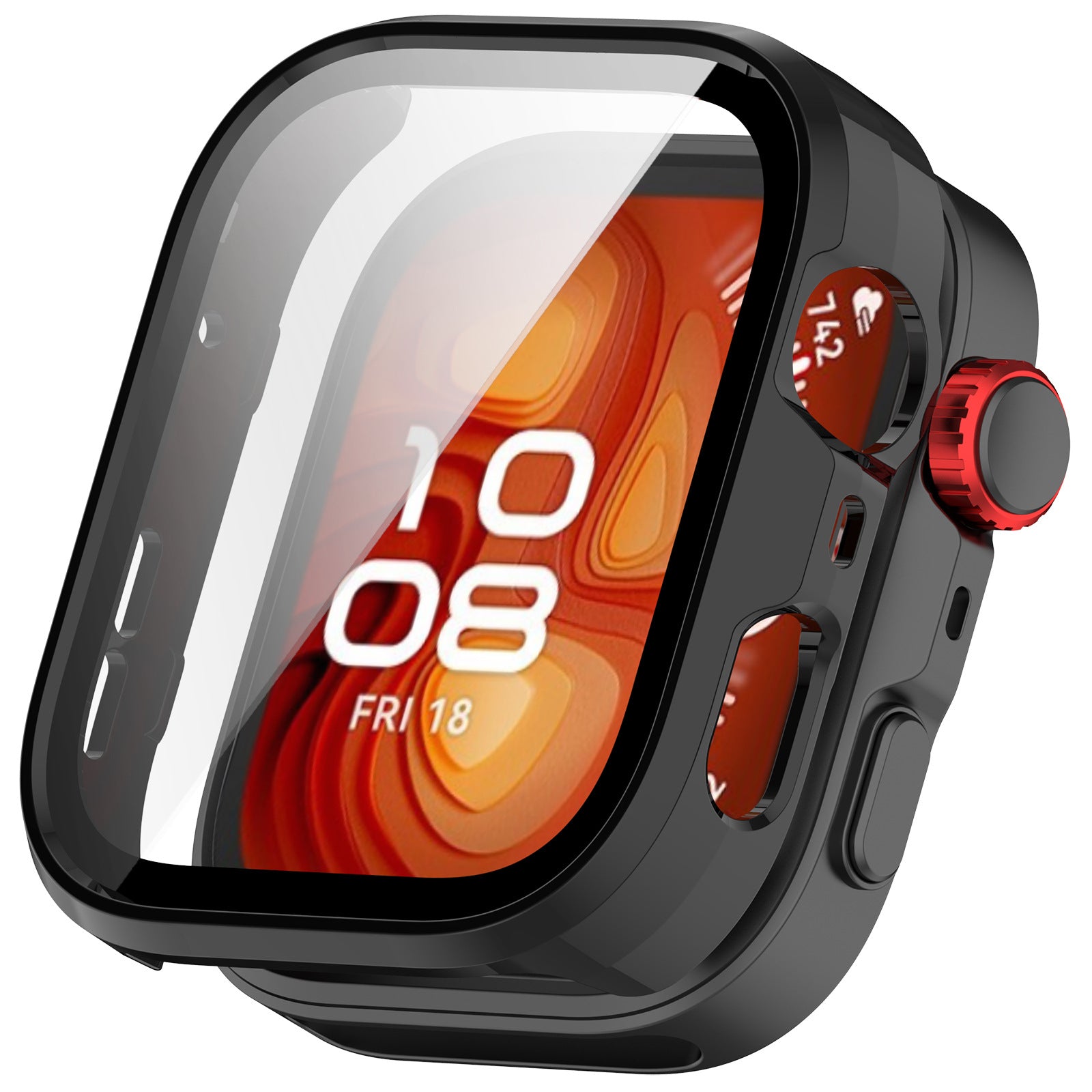 Huawei Watch Fit 4 Pro Hard Case with Glass (Black)