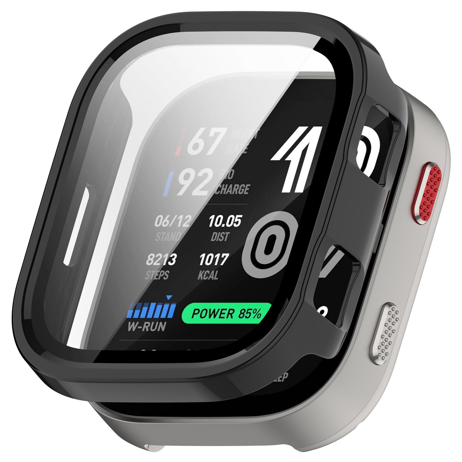 Funda rígida con cristal Amazfit Bip Max (negra)
