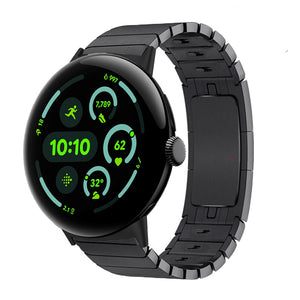 Google Pixel Watch 3 - 45mm Premium Metall Gliederarmband (Schwarz)