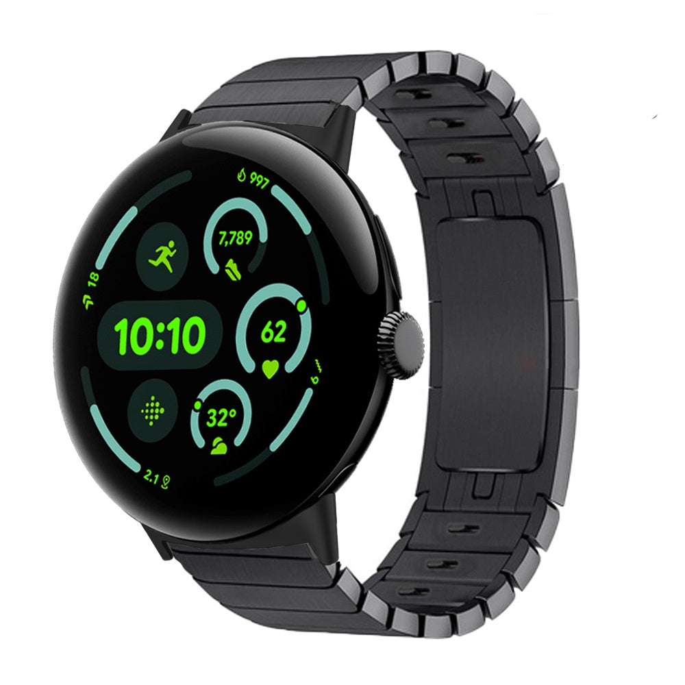 Google Pixel Watch 3 - 45mm Premium Metall Gliederarmband (Schwarz)