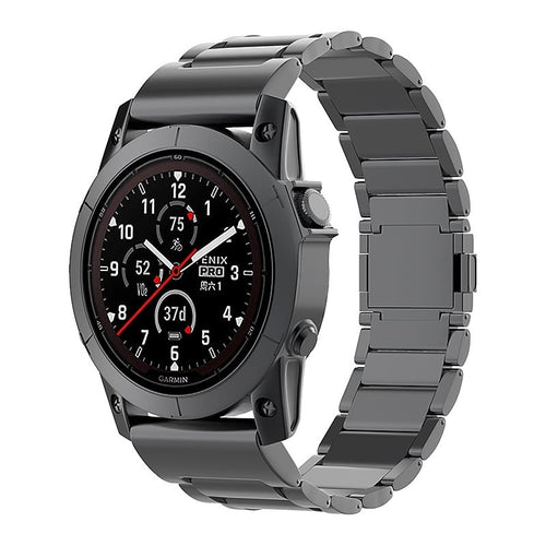 Garmin Fenix E Magnetic Titanium Strap (Black)
