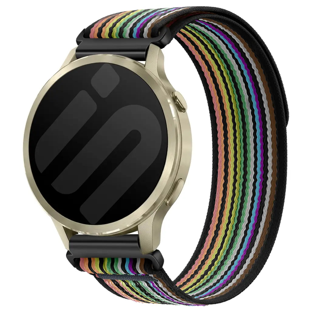 Bracelet nylon trail Garmin Approach S40 (noir/multicolore)