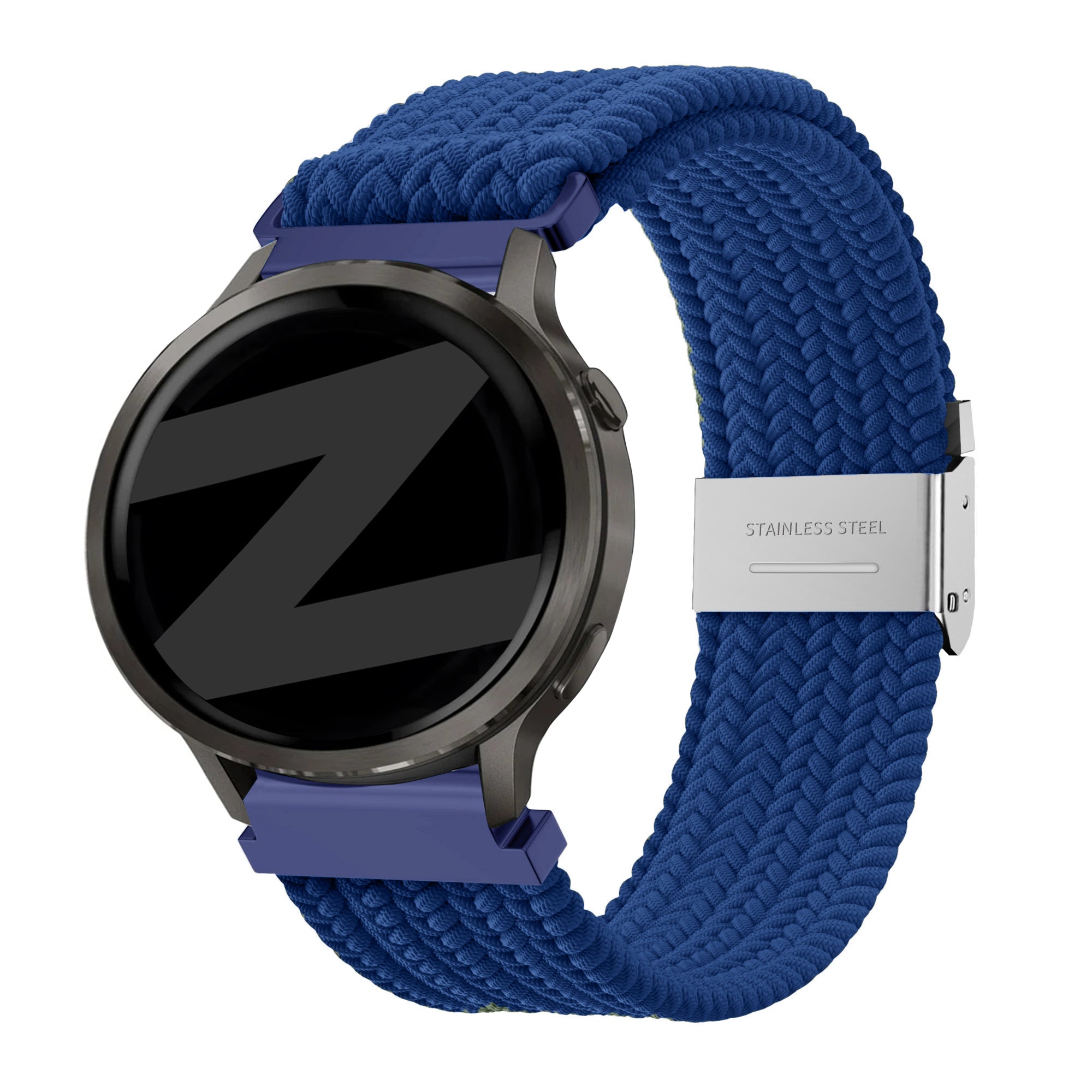 Bandz Garmin Forerunner 255 Woven Nylon Strap (Blue)