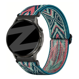 Bandz Bracelet nylon élastique Oozoo Smartwatch 20mm (mélange de bleu)
