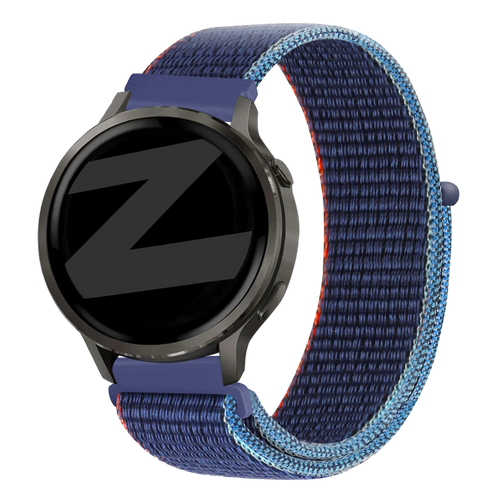 Bandz Correa nylon Loop Garmin Forerunner 265s (azul oscuro mix)