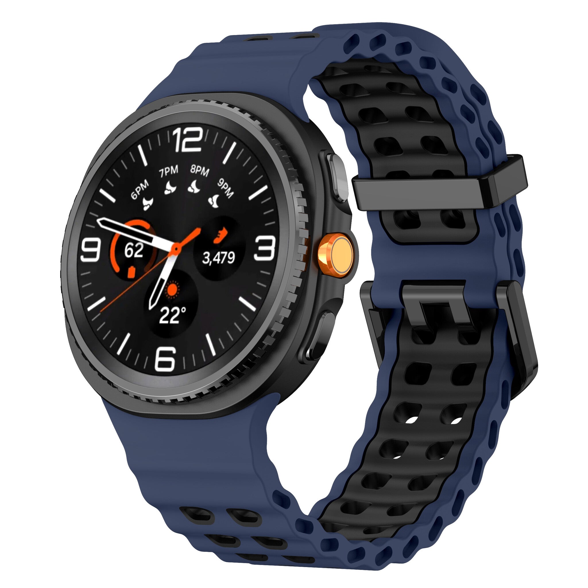 Samsung Galaxy Watch 9 - 40mm Ocean Strap (Dark Blue/Black)