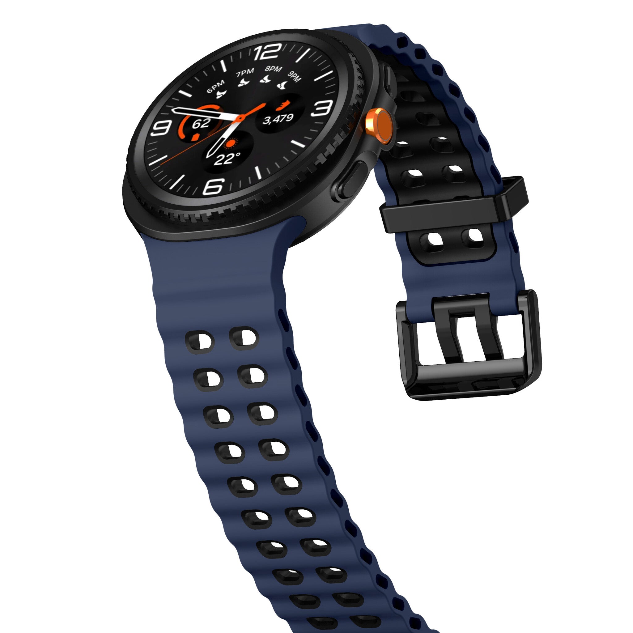Samsung Galaxy Watch 9 - 40mm Ocean Strap (Dark Blue/Black)