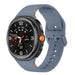 Samsung Galaxy Watch 8 - 40 mm Silikonarmband (Grau Blau)