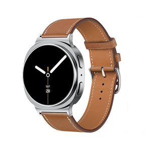 Samsung Galaxy Watch 8 - 40mm Klassisches Lederarmband (Braun)