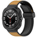 Samsung Galaxy Watch Ultra Leder Hybrid-Armband (Hellbraun)