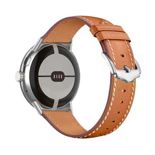 Correa cuero moderna Google Pixel Watch 4 - 45mm (marrón)