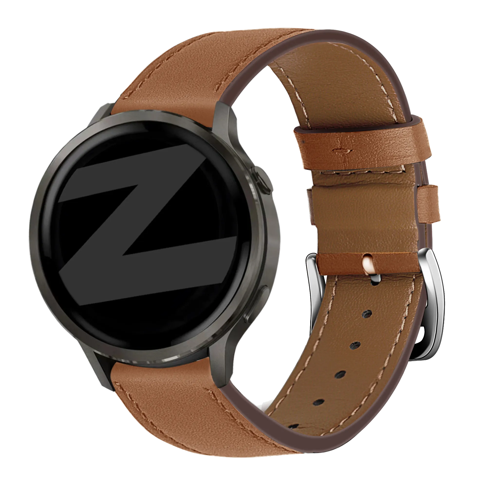 Bandz Correa cuero 'Deluxe' Garmin Forerunner 265s (marrón)