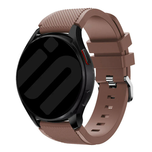 Bracelet silicone sergé Amazfit Active (marron)