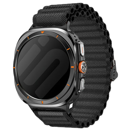 Samsung Galaxy Watch Ultra 2 outdoor nylon band (zwart)