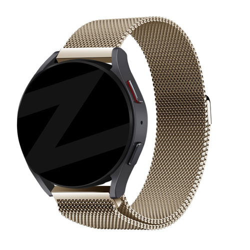 Bandz Garmin Vivomove Luxe Milanese Loop Strap (Champagne Gold)