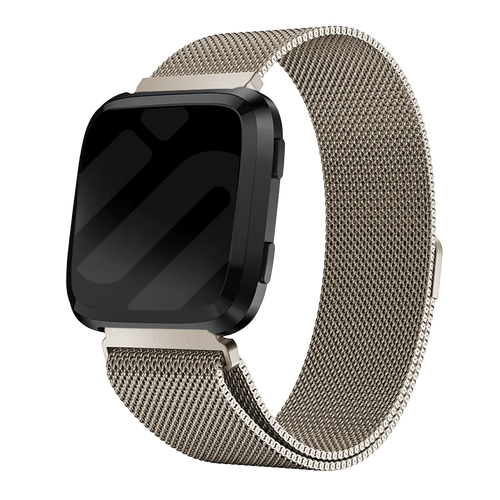 Correa milanesa Fitbit Versa (champán)