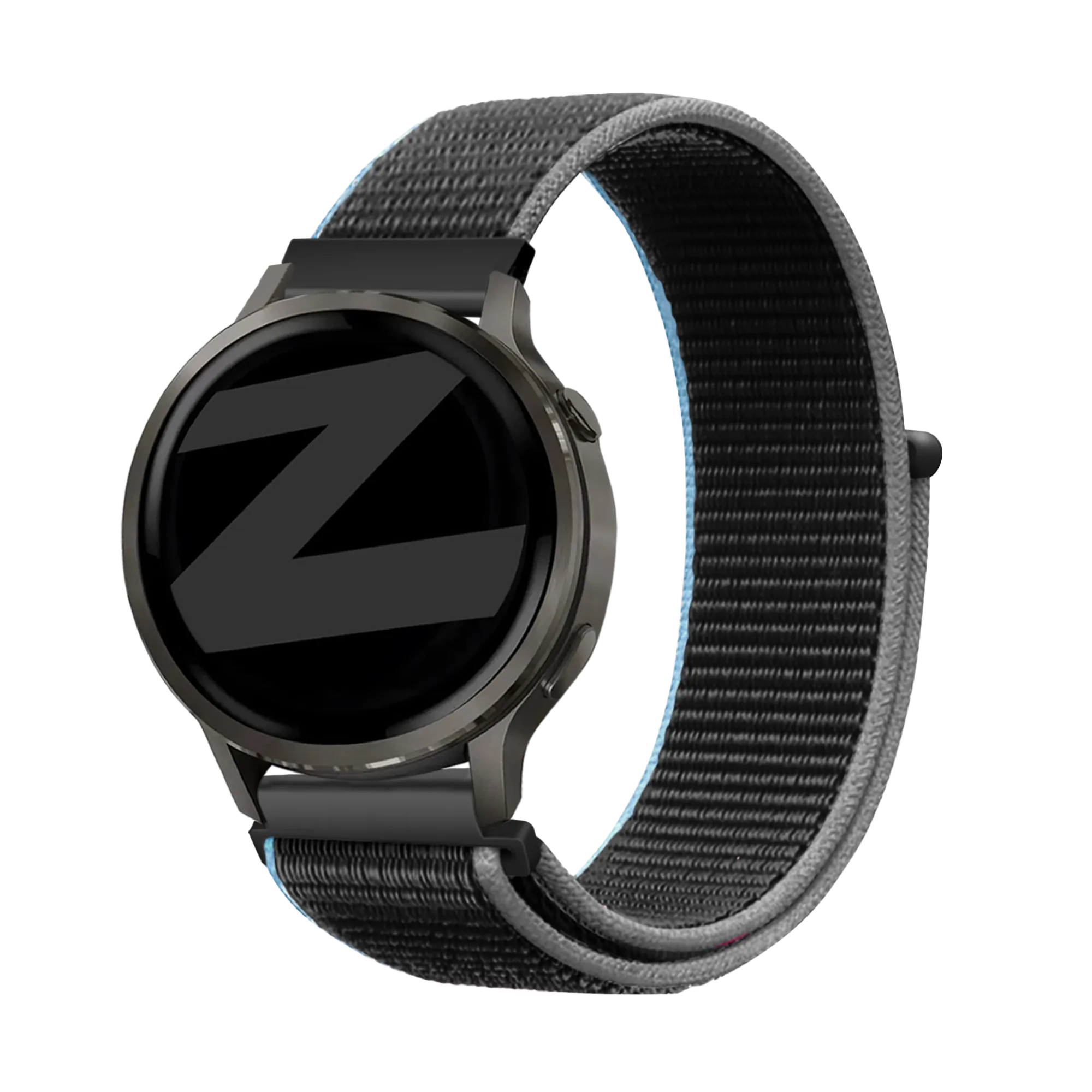 Bandz Garmin Forerunner 570 - 47mm Nylon Loop Strap (Charcoal)