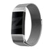 Bandz Fitbit Charge 4 Milanese Loop Armband (Silber)