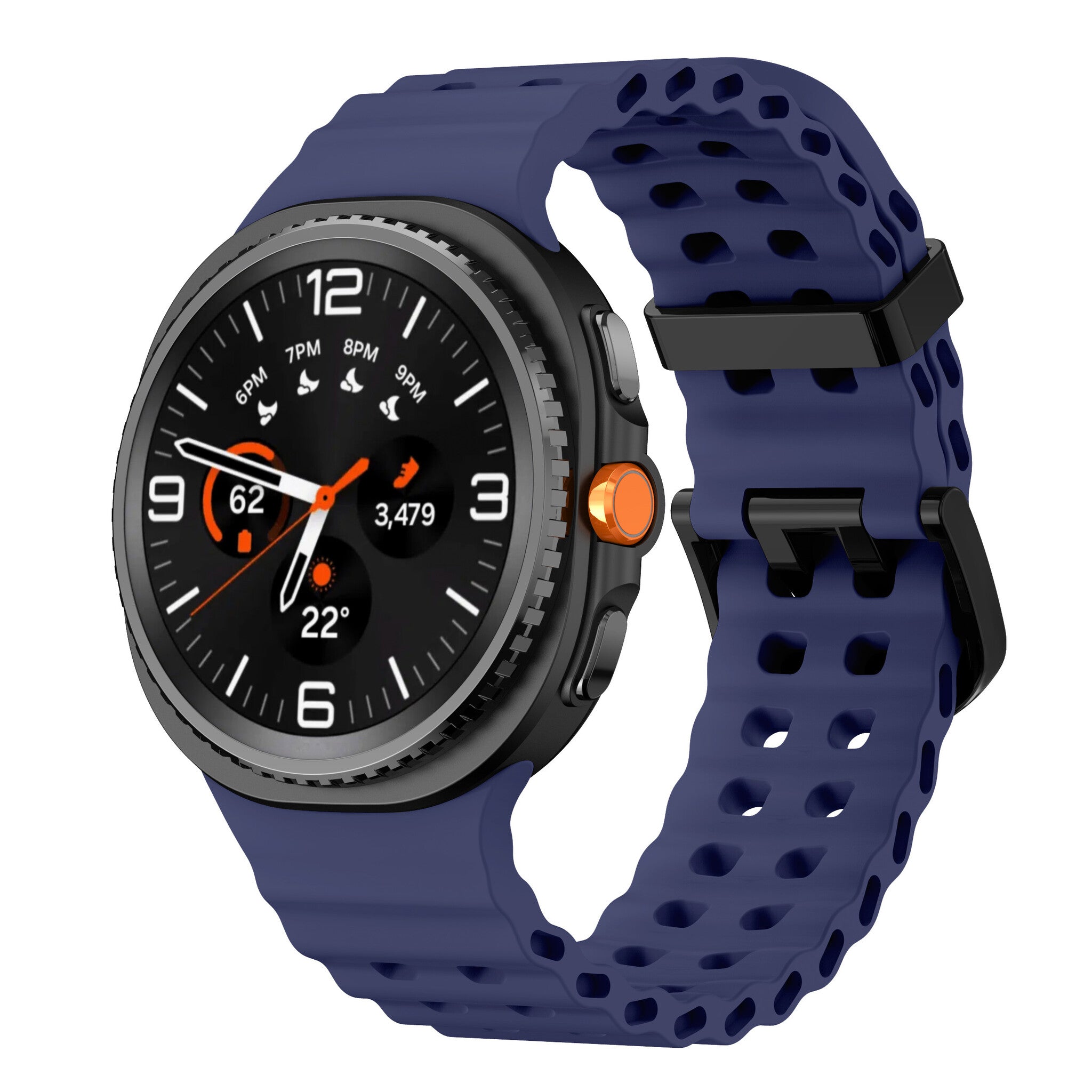 Samsung Galaxy Watch 8 - 44mm Ocean Strap (Dark Blue)